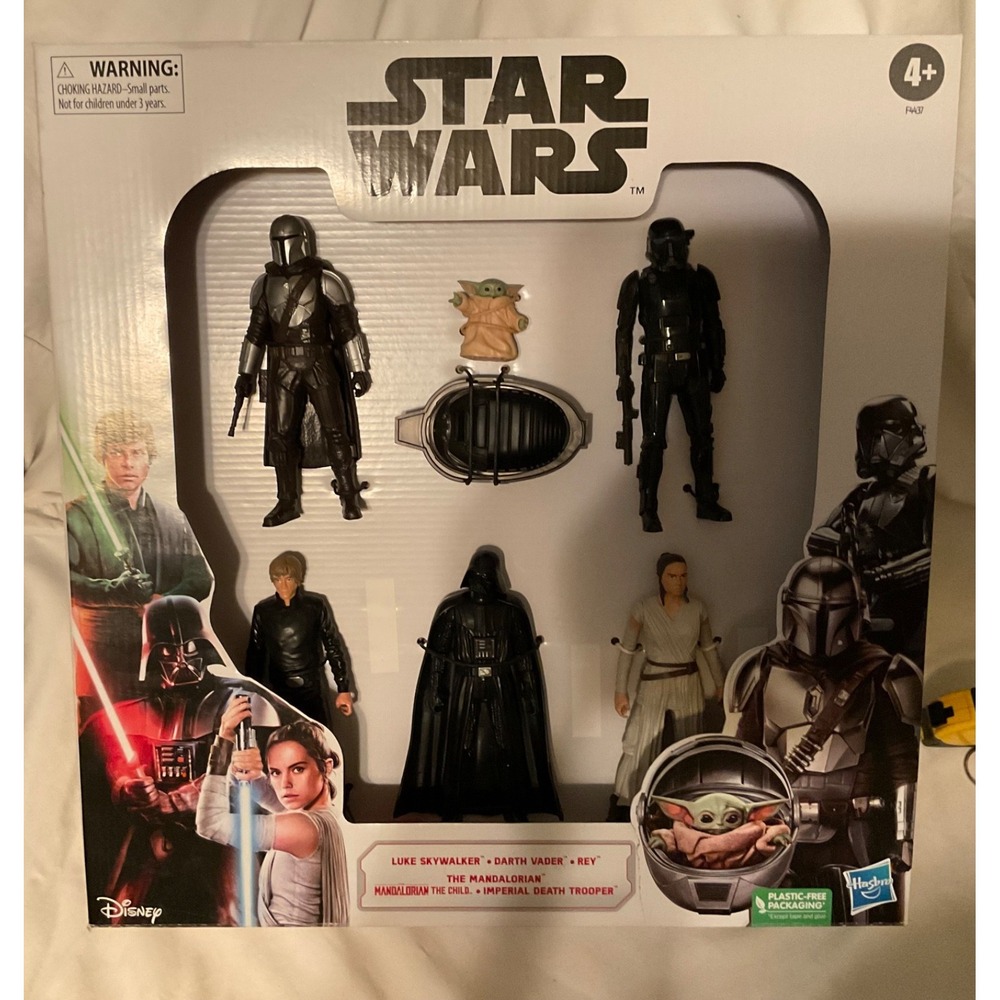 Star Wars Action 6" Figure 6-Pack The Mandalorian Grogu Darth Vader BRAND NEW
